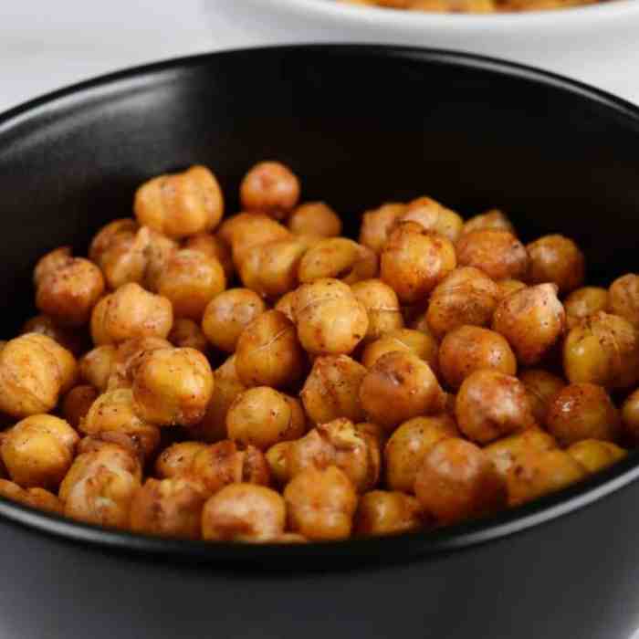 Air fryer chick peas