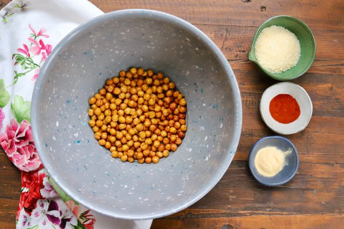 Air fry chickpeas