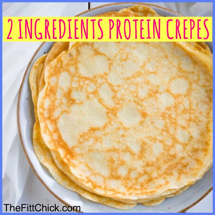 Protein crepes