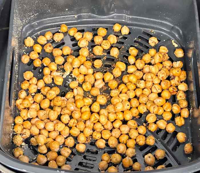 Air fry chickpeas