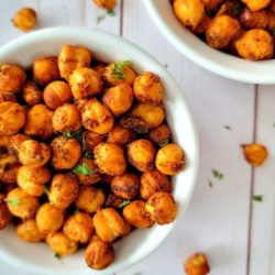 Air fryer chick peas