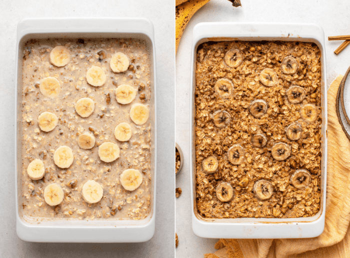 Weight control banana bread oatmeal