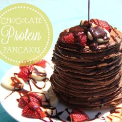 Chocolate protein pancakes