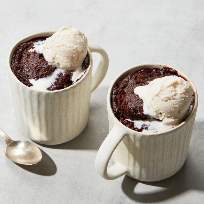 Vanilla chocolate chip mug cake