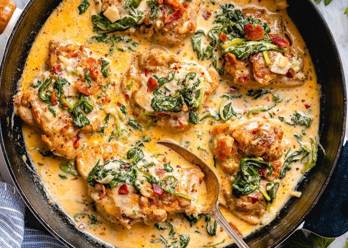 Healthy chicken and spinach recipes