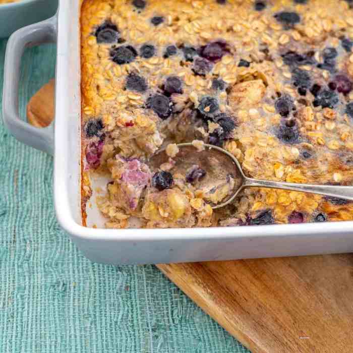 Oatmeal baked blueberry breakfast recipes healthy eatwell101 recipe oats casserole brunch bake credit choose board