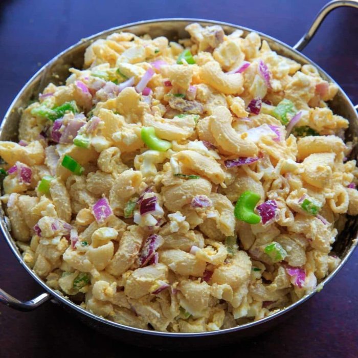 Egg pasta salad