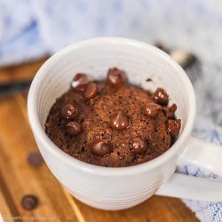 Mug keto chocolate cake recipe minute treat below print