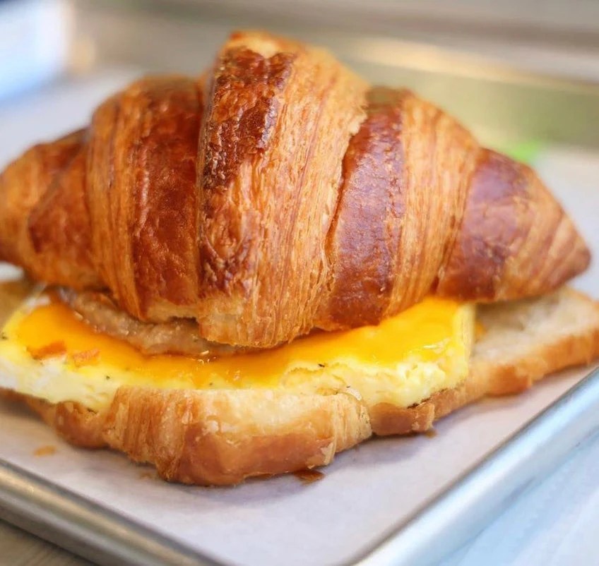 Supermarket breakfast bread