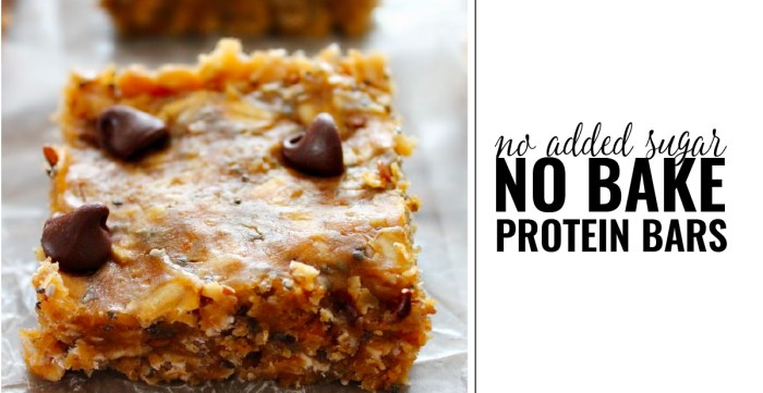 No bake protein bars