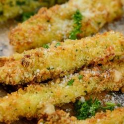 Air fryer zucchini fries no breading