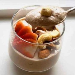 Protein pudding with cottage cheese