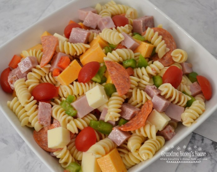 Protein pasta salad