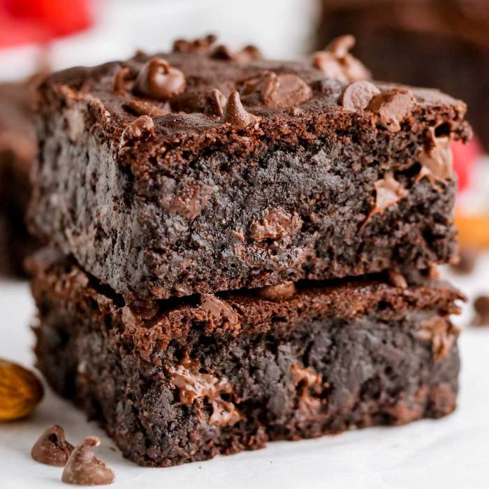 Air fryer vegan brownies