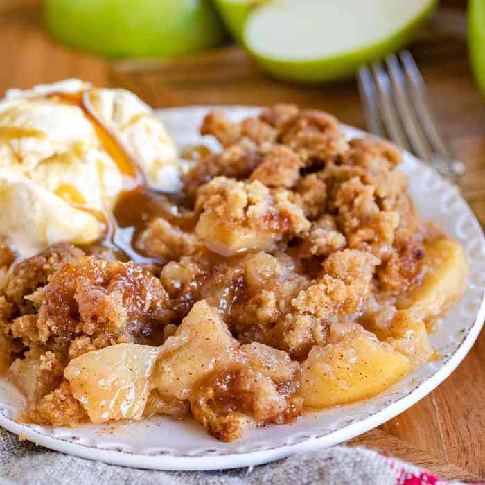 Apple crisp with xylitol