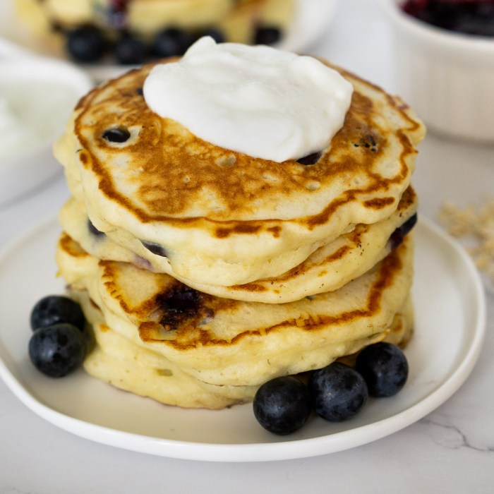 Greek yogurt pancakes