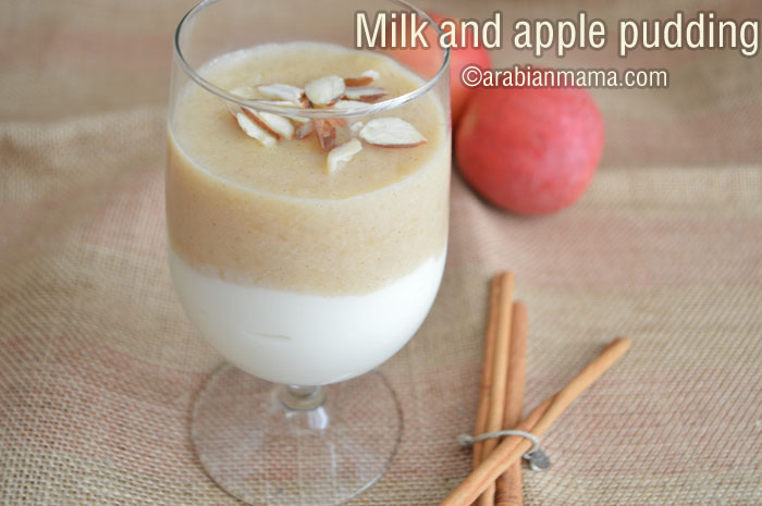 Milk apple pudding xylitol