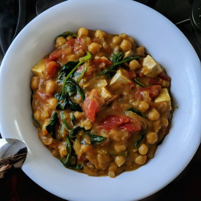 Coconut chickpea curry recipe