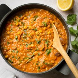 Lentil and chickpea curry