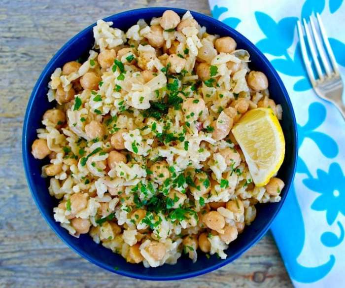 Chickpea and rice recipes