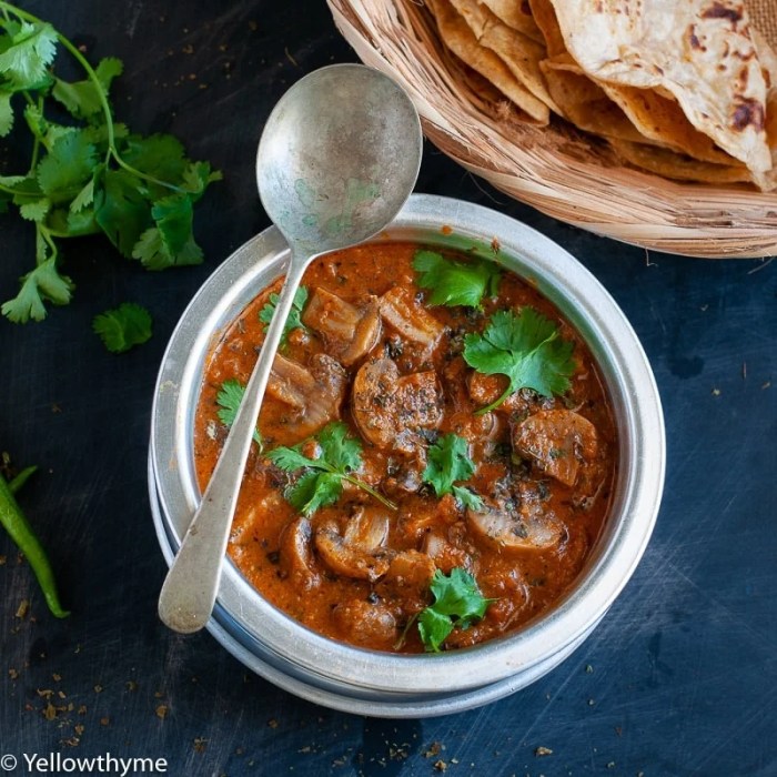 Mushroom curry vegan