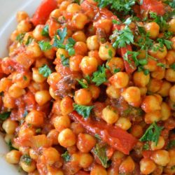 Moroccan stew chickpea dinners skillet thanksgiving tasteofhome quick