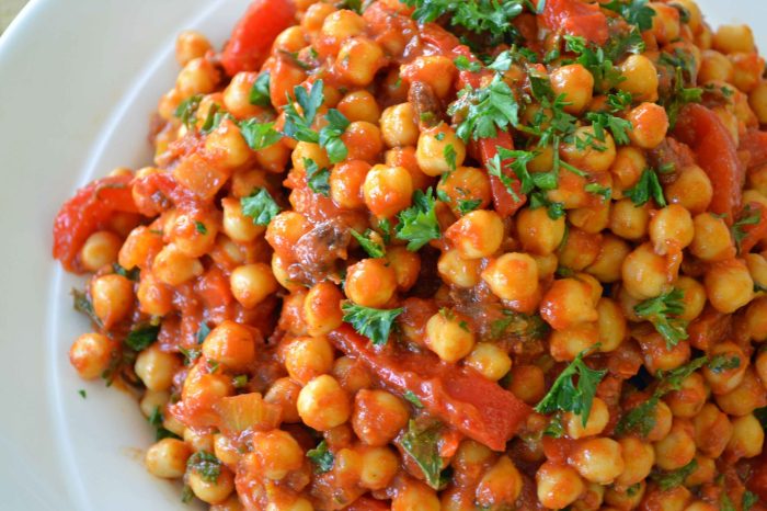 Moroccan stew chickpea dinners skillet thanksgiving tasteofhome quick