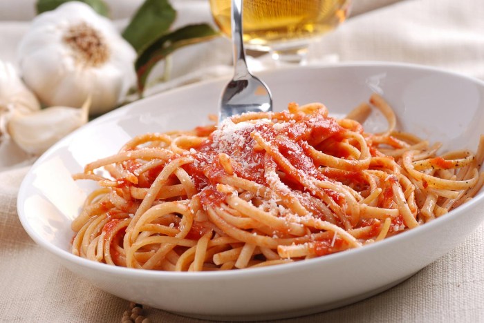 Spaghetti arrabiata