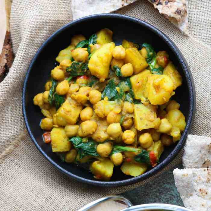 Chickpea & potato curry