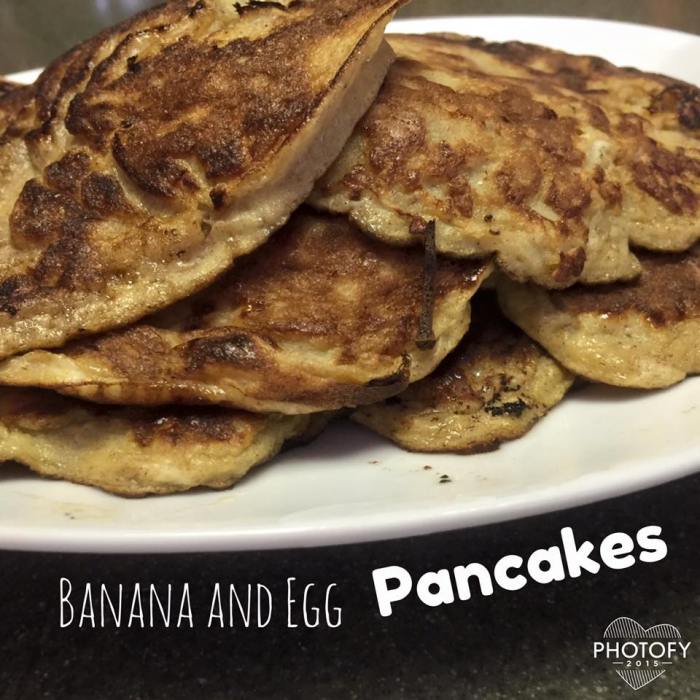 Banana and egg pancakes