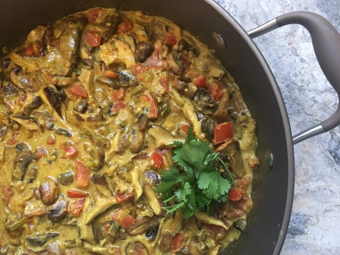 Mushroom curry vegan