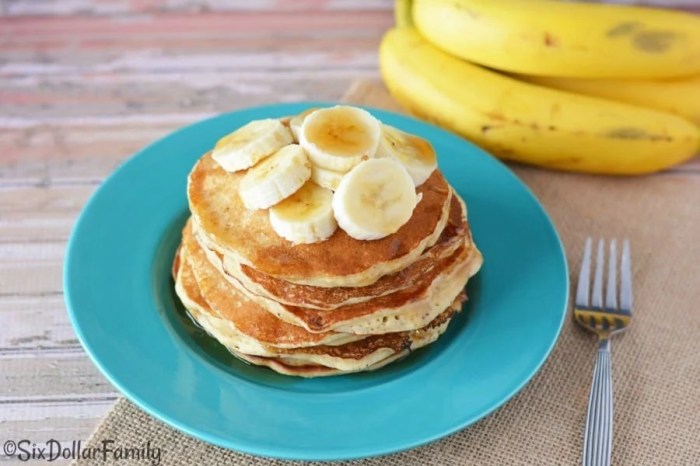 Simple banana pancakes recipe