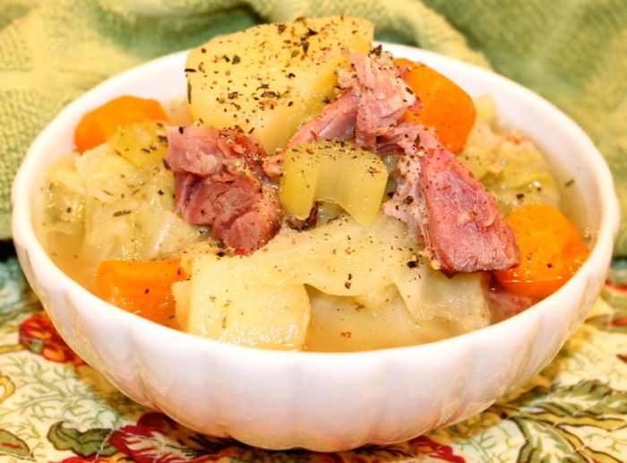 Cabbage and potato soup