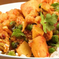 Cauliflower curry potato pea easy recipe potatoes indian recipes taste aloo gobi au