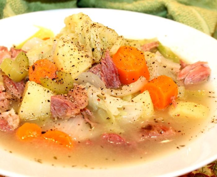 Cabbage and potato soup