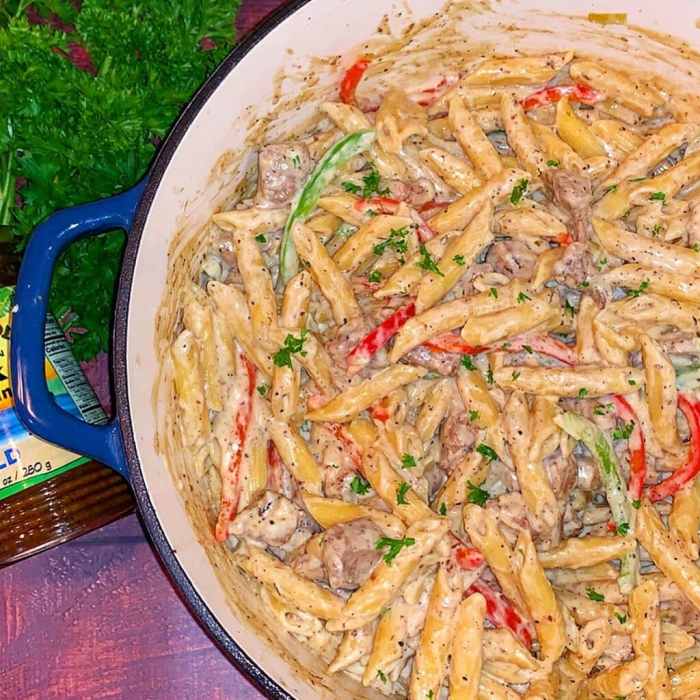 Rasta pasta recipe