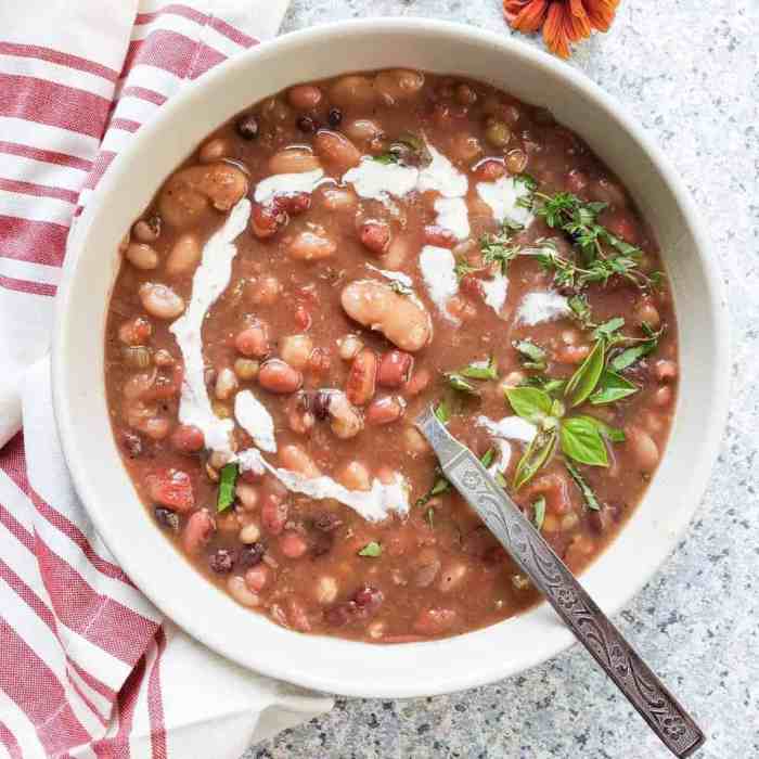 Instant pot vegan bean soup