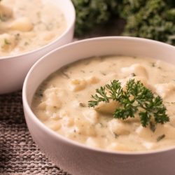 Potato kale soup vegan