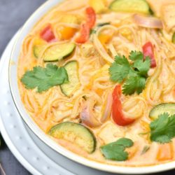 Red curry soup thai