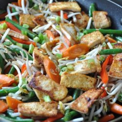 Stir fry tofu easy peanut satay sauce weeknight minutes comes dinner healthy plant together based perfect just