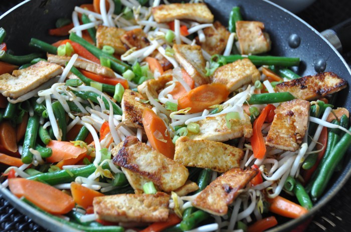 Stir fry tofu easy peanut satay sauce weeknight minutes comes dinner healthy plant together based perfect just