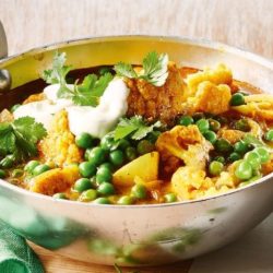 Cauliflower peas and potato curry