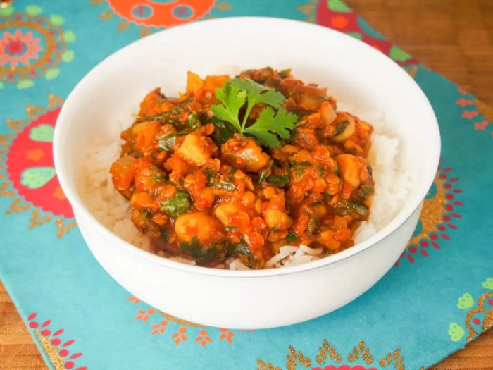 Chickpea red lentil curry