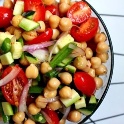 Garbanzo beans in chili