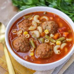 Meatballs soup