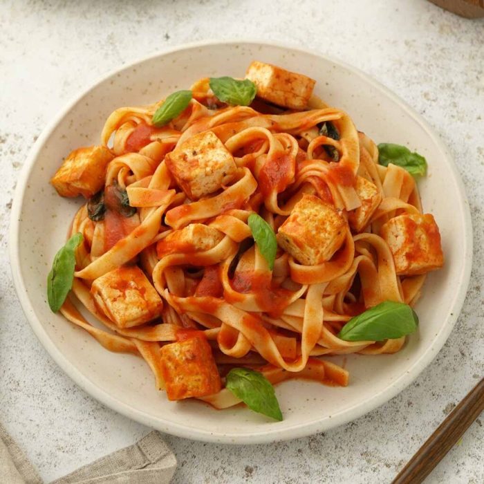 Tofu and pasta