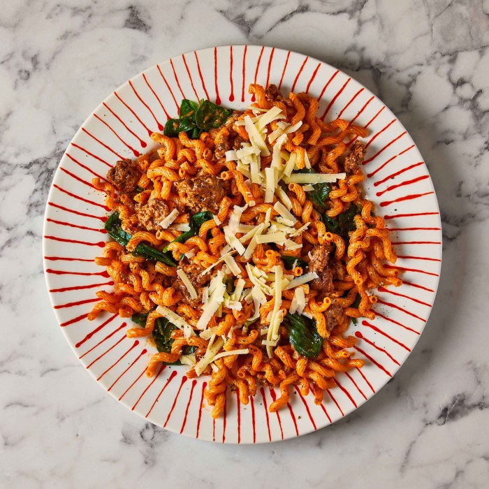 Harissa pasta recipe