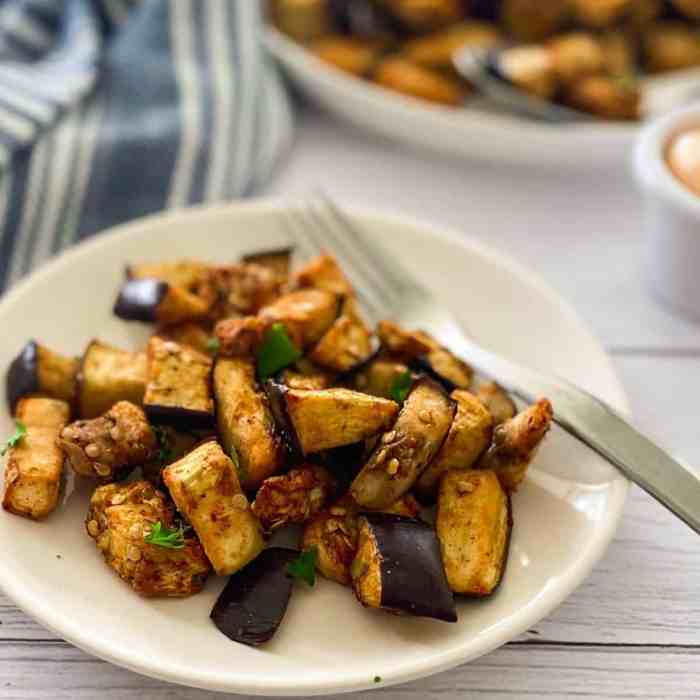 * ninja air fryer vegan * eggplant