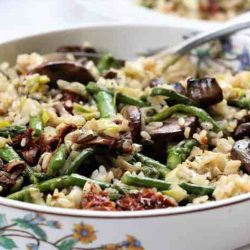 Instant pot vegan asparagus risotto