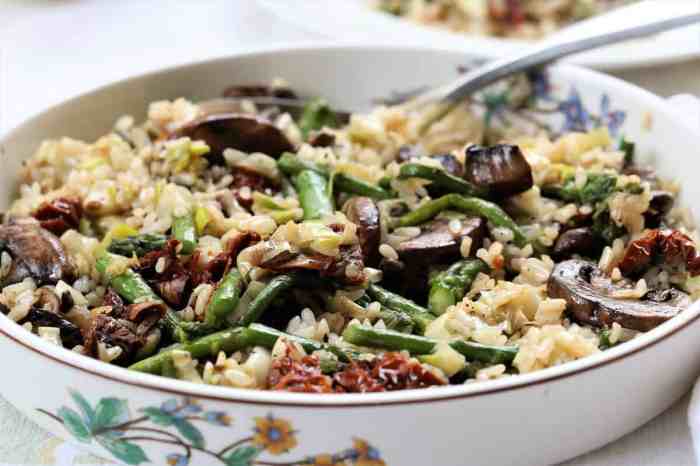 Instant pot vegan asparagus risotto